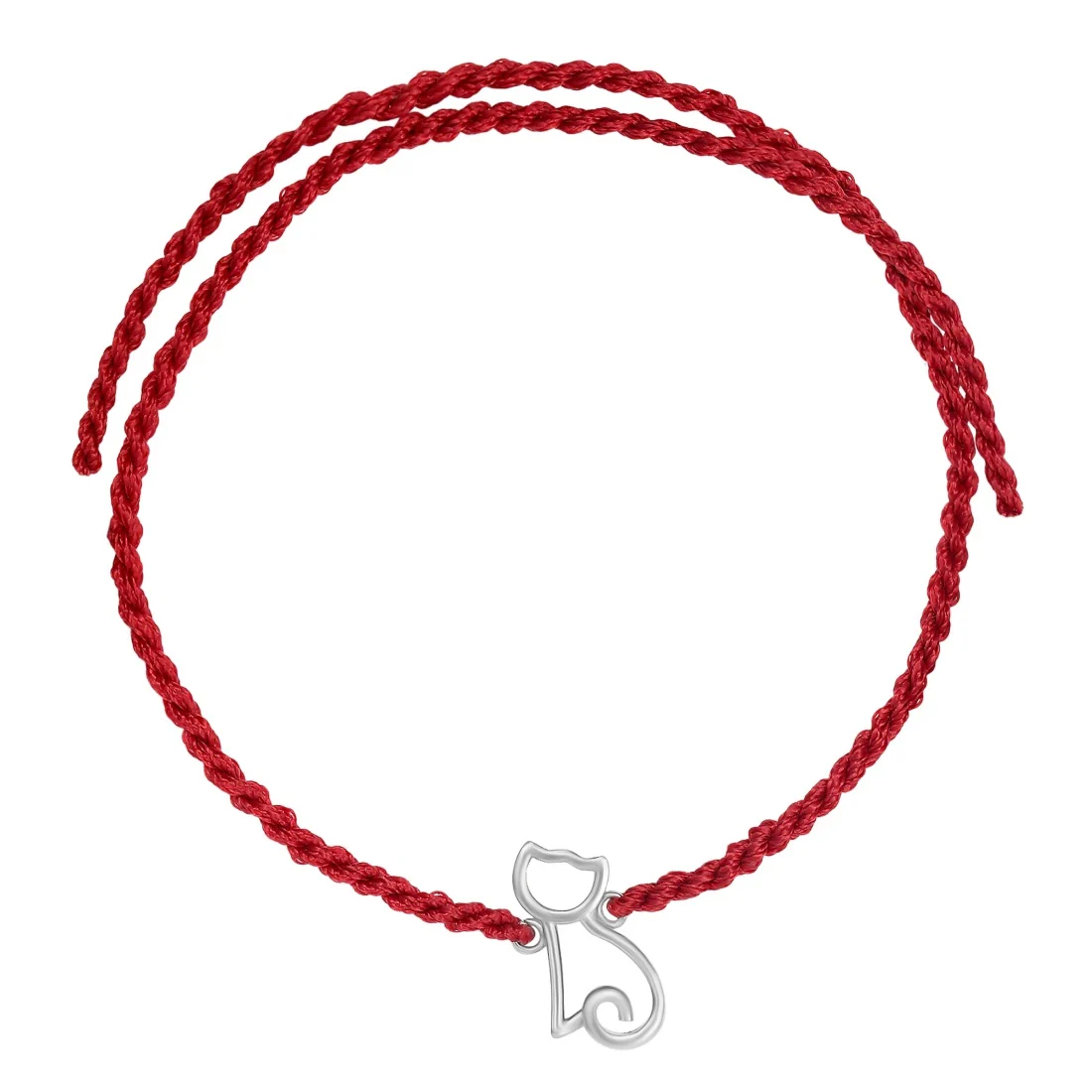 Whiskers and Love Rhodium-Plated Sterling Silver Thread Rakhi For Kids - Image 5