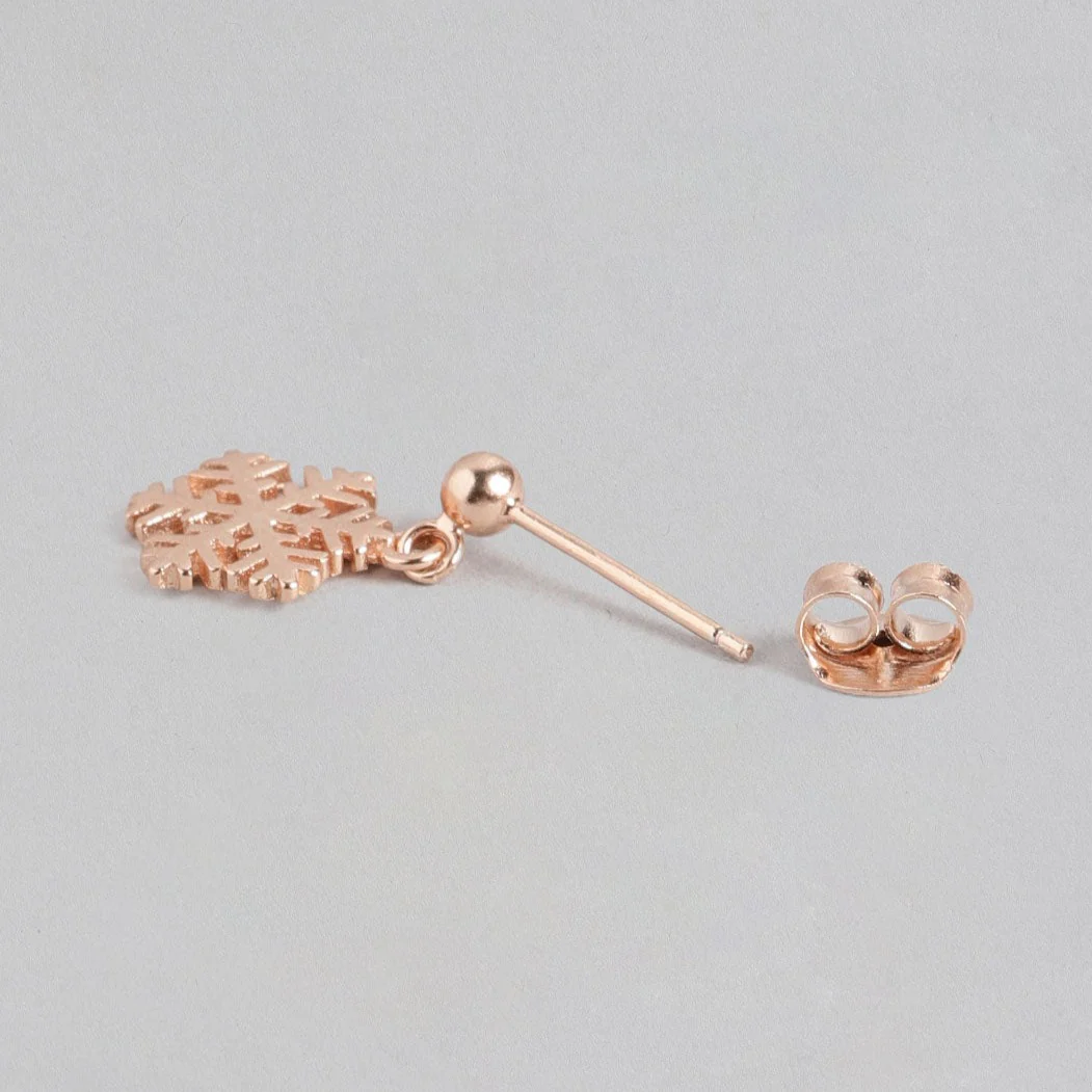 SnowFlake 925 Sterling Silver Drop Earrings - Image 4