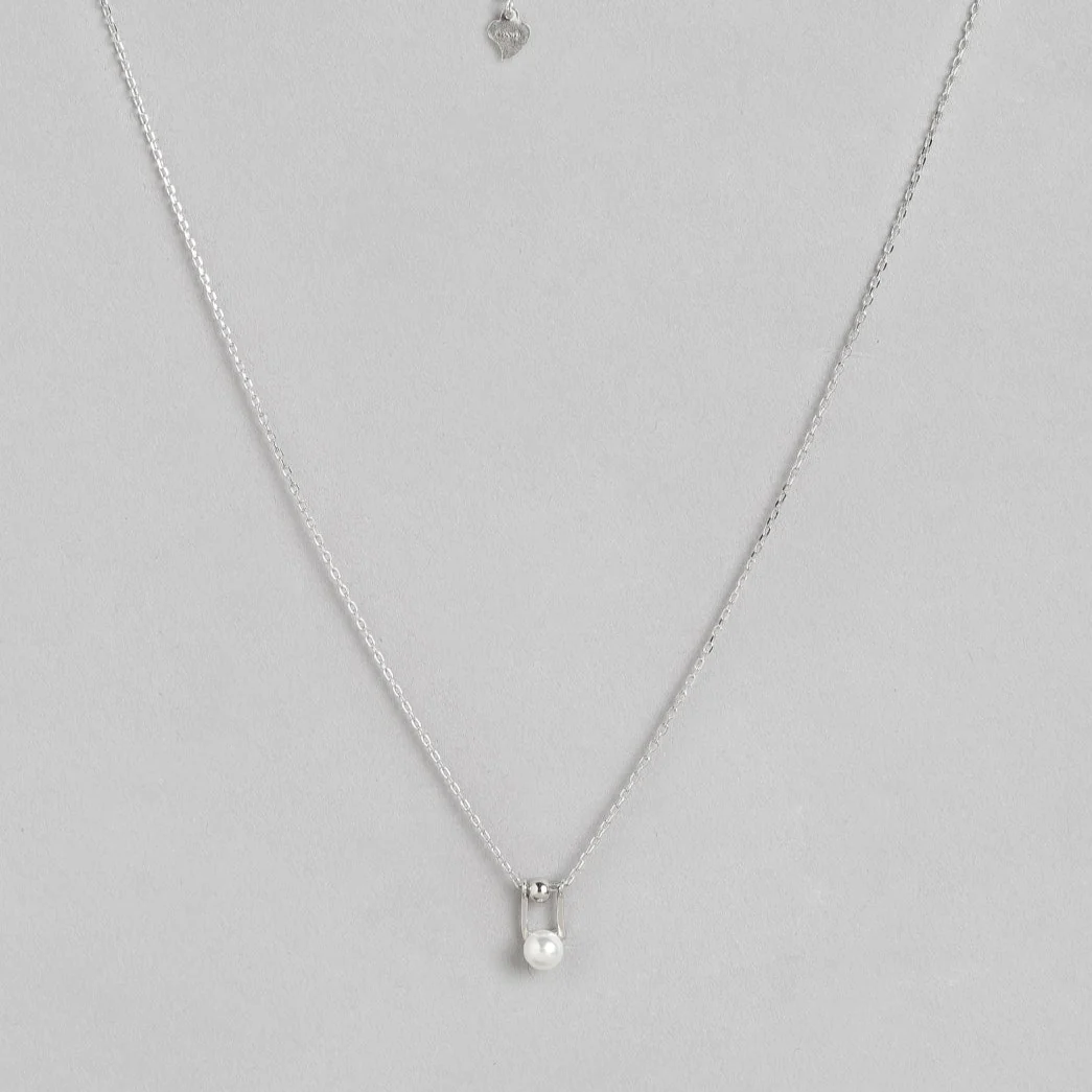 Pearl & Bead 925 Sterling Silver Necklace