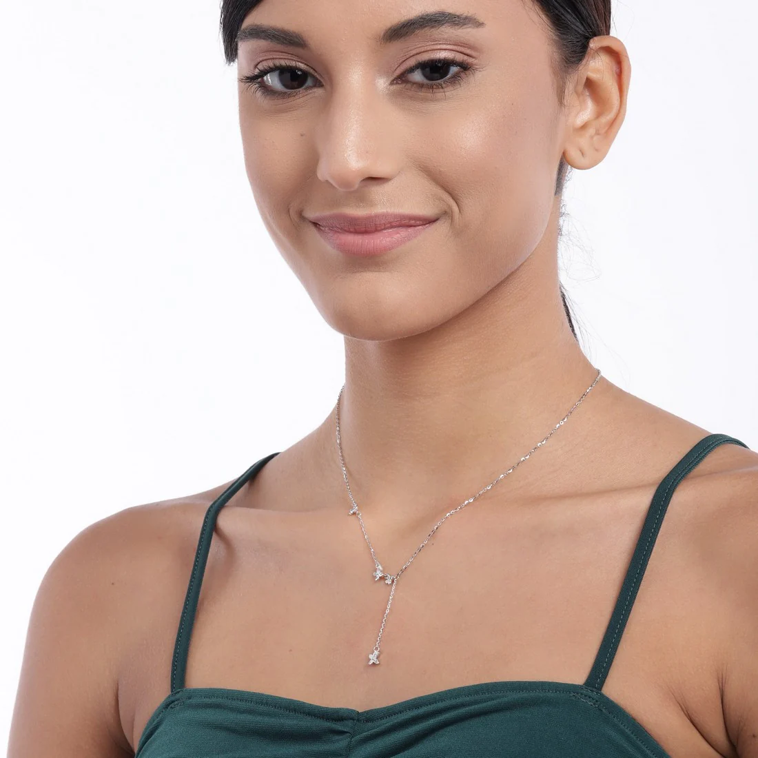 Fly High Butterfly 925 Sterling Silver Necklace - Image 3