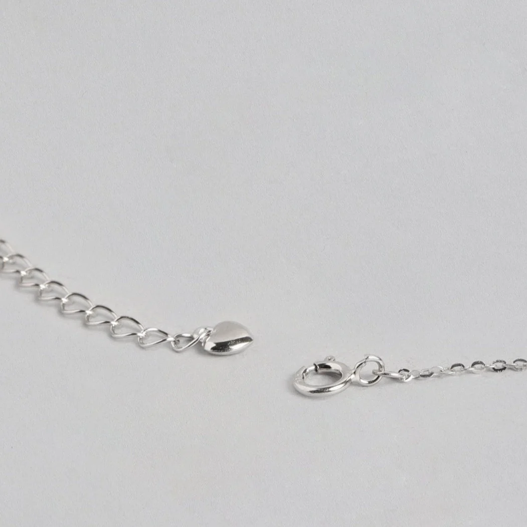 Blue Solitaire 925 Sterling Silver Necklace - Image 5