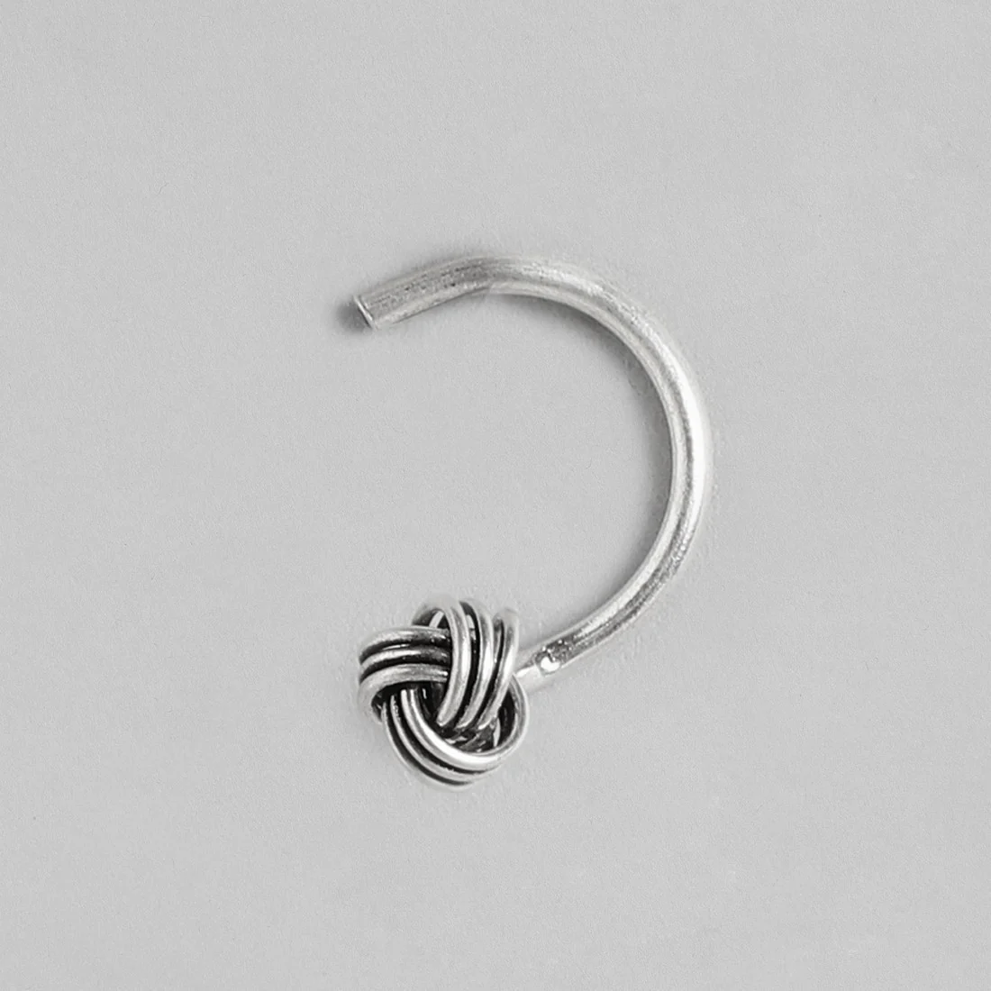 Knotted Silver 925 Silver Nose Pin - Image 5