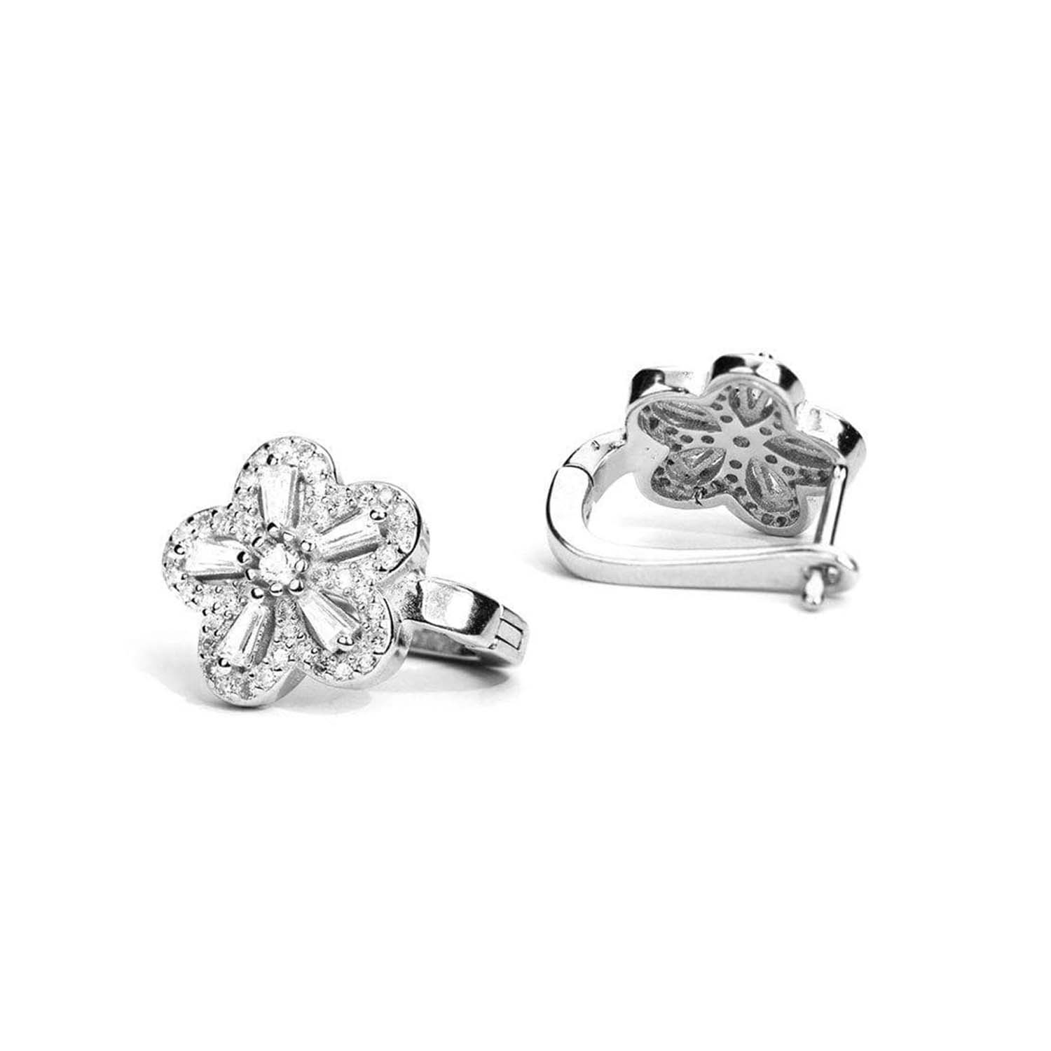 Blooming Harmony Floral 925 Silver Jewellery Set - Image 7