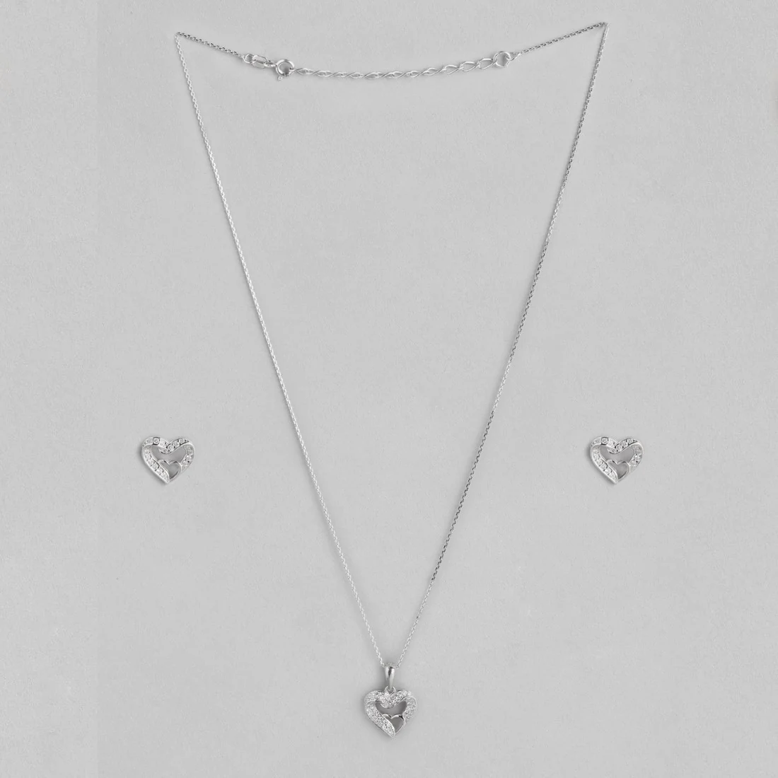 Saga of Entwined Hearts 925 Silver Jewellery Set - Image 4