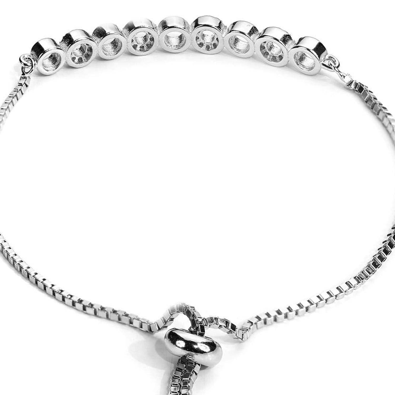 Ringing in Style 925 Silver Bracelet - Image 5