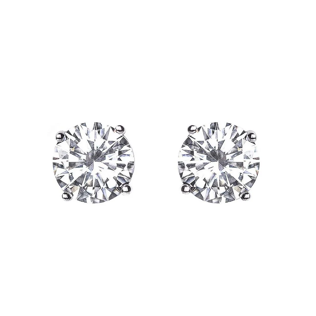 Nebula Round Stud 925 Silver Earrings - Image 7