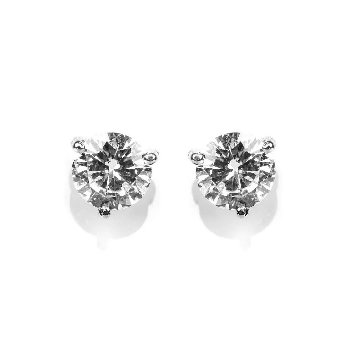 Nebula Round Stud 925 Silver Earrings - Image 8