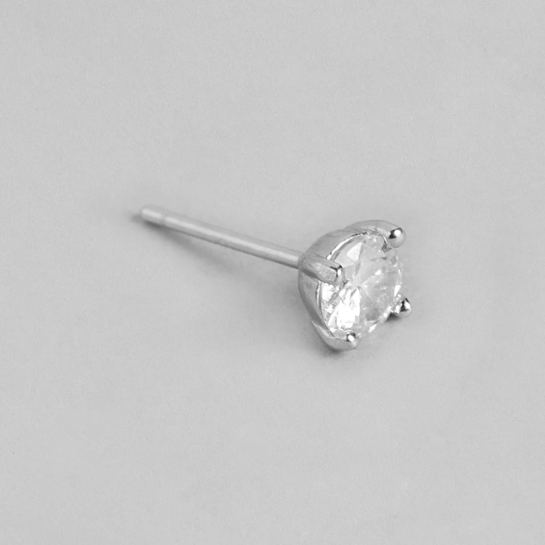 Sensational Solitaire Rhodium Plated 925 Silver Jewellery Set - Image 7