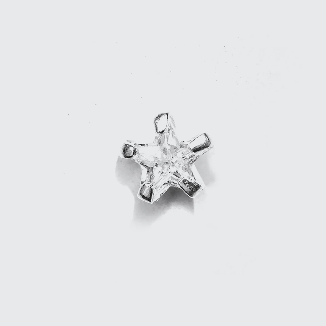 Sparkling Silver 925 Silver Nose Pin - Image 3
