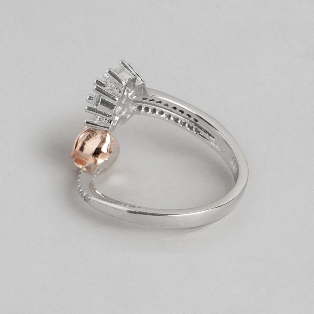 Romantic Love Rose Gold Plated 925 Sterling Silver Ring (Adjustable) - Image 9