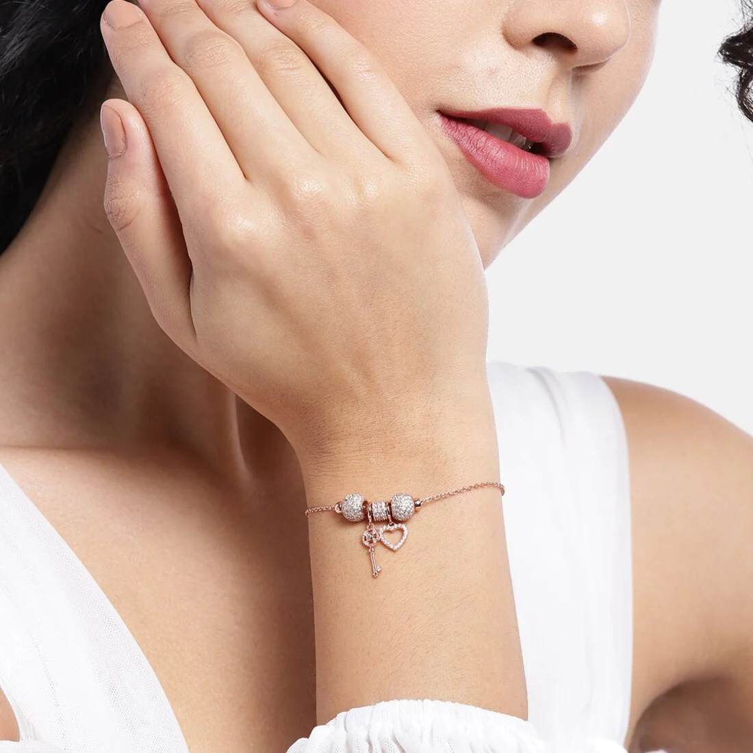Key to the Heart 925 Silver Bracelet - Image 5