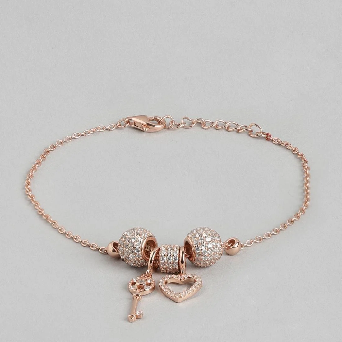 Key to the Heart 925 Silver Bracelet - Image 7