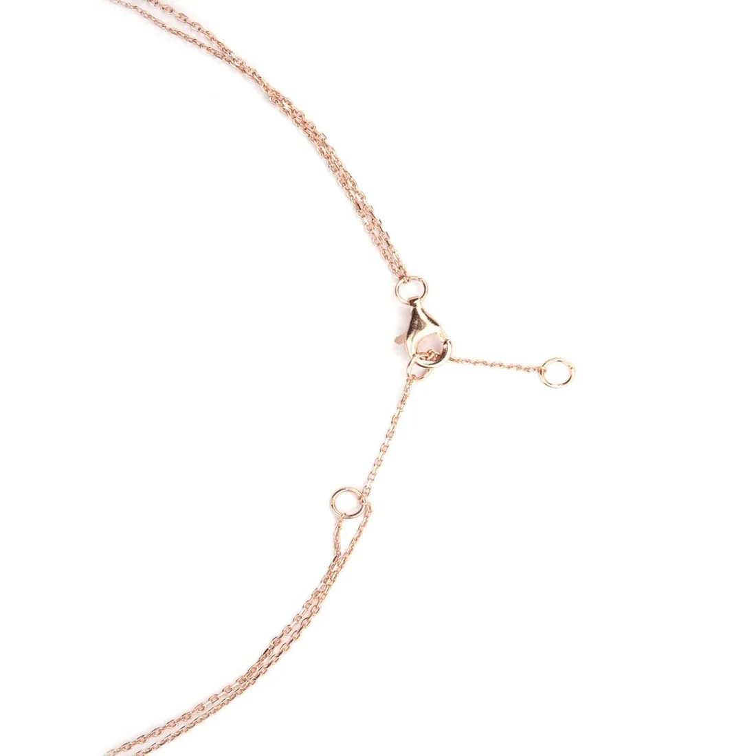 Rose Toned Soulful Layered 925 Silver Necklace - Image 6