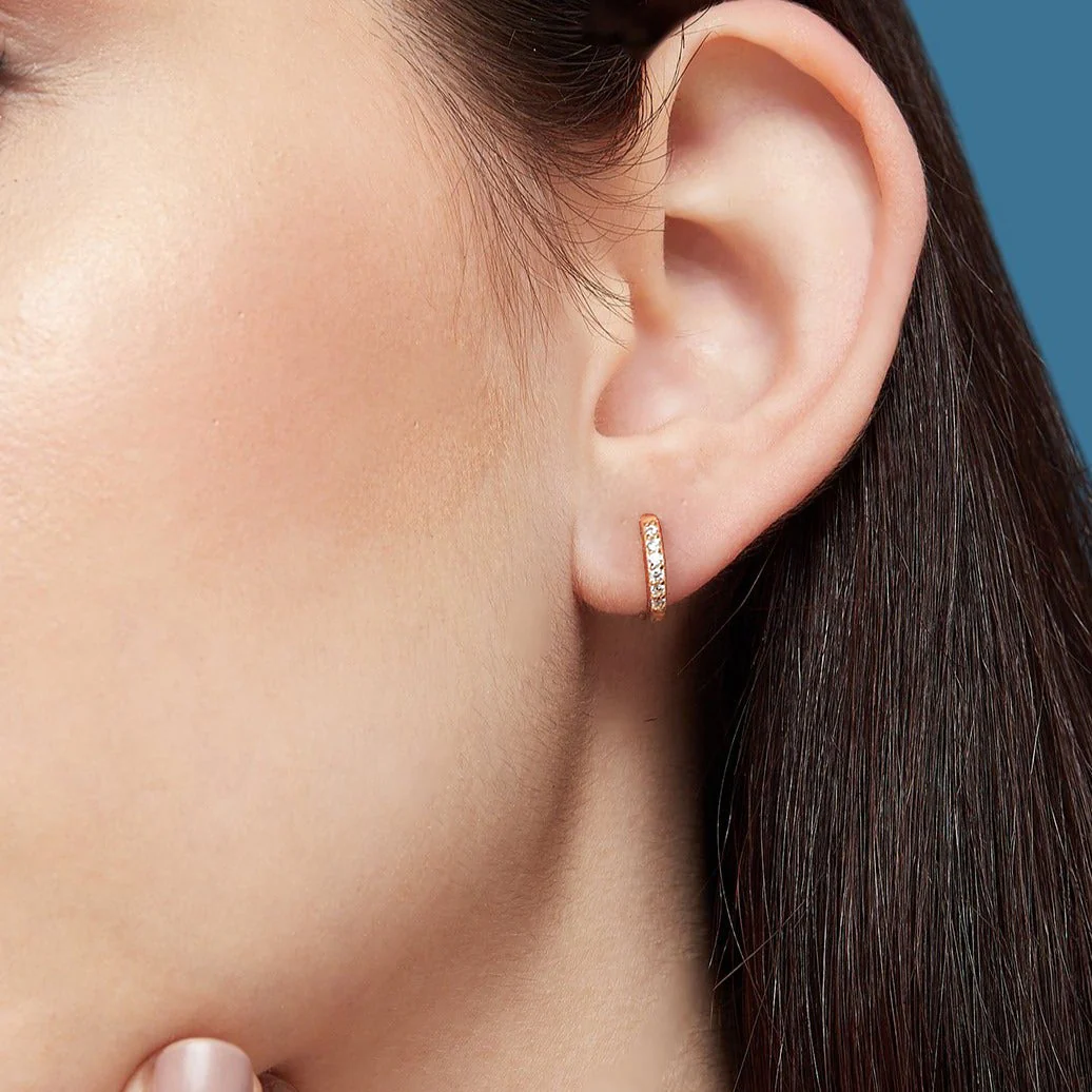 Floral Studs and Hoop 925 Sterling Silver Combo Earring - Image 5
