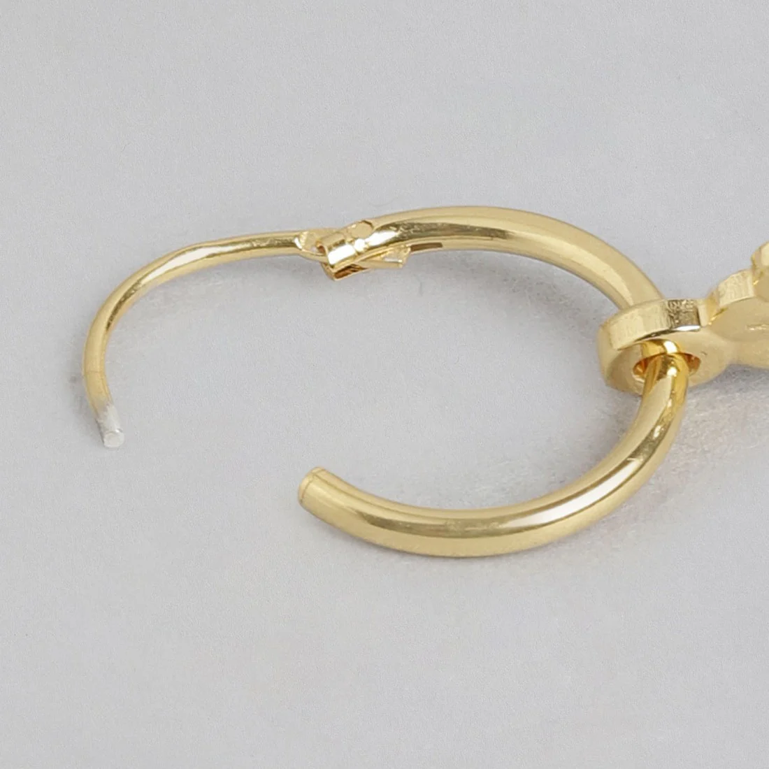 Flower Hook n Loop Gold Plated Earring - Image 5