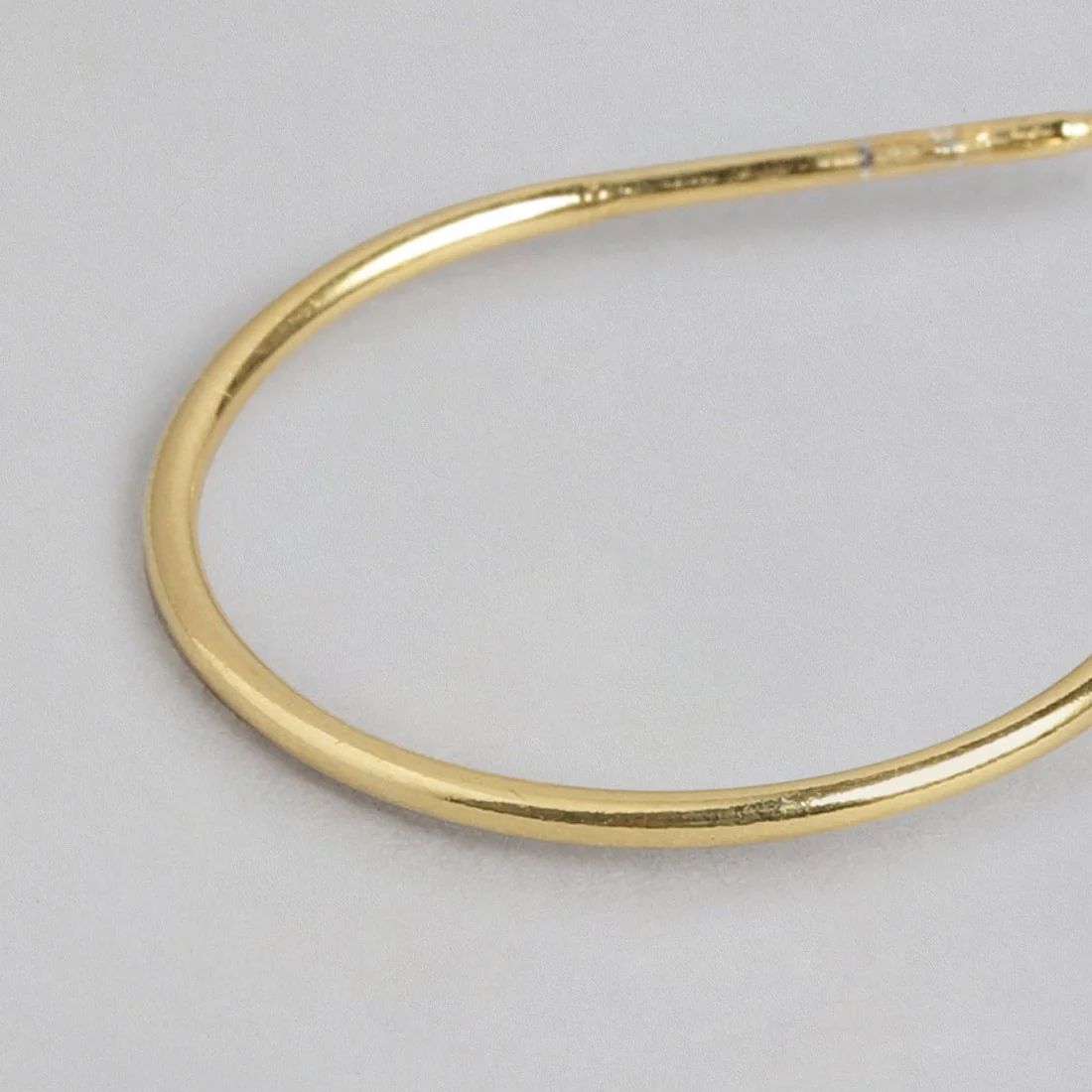 Rounded Drop Gold Plated Earring - Image 4