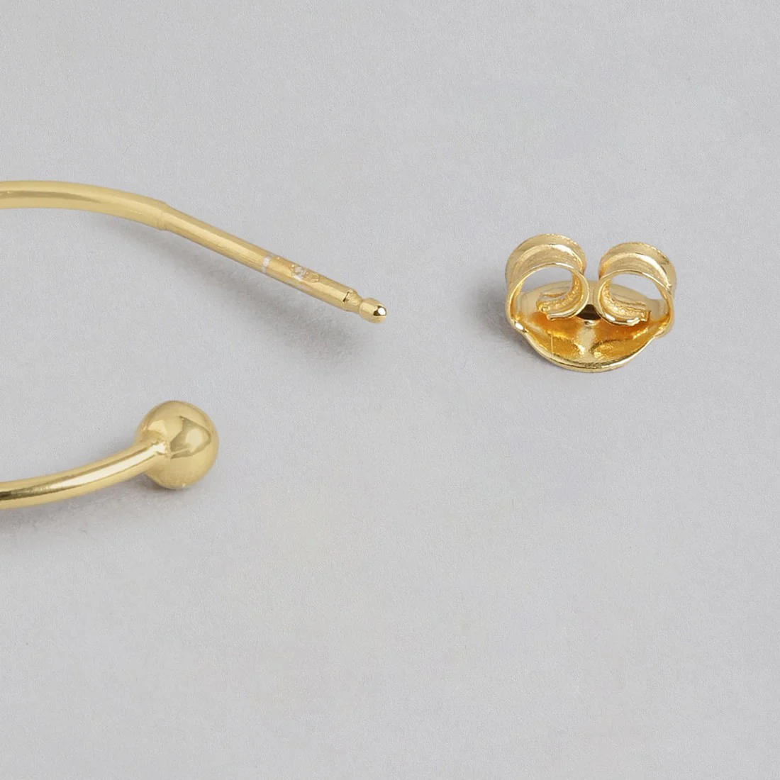Rounded Drop Gold Plated Earring - Image 5