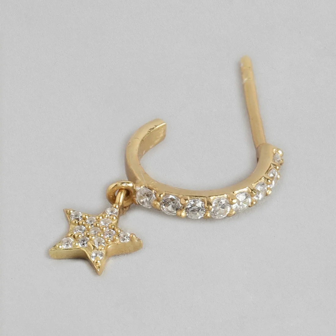 Star Studded CZ 925 Silver Earring - Image 5