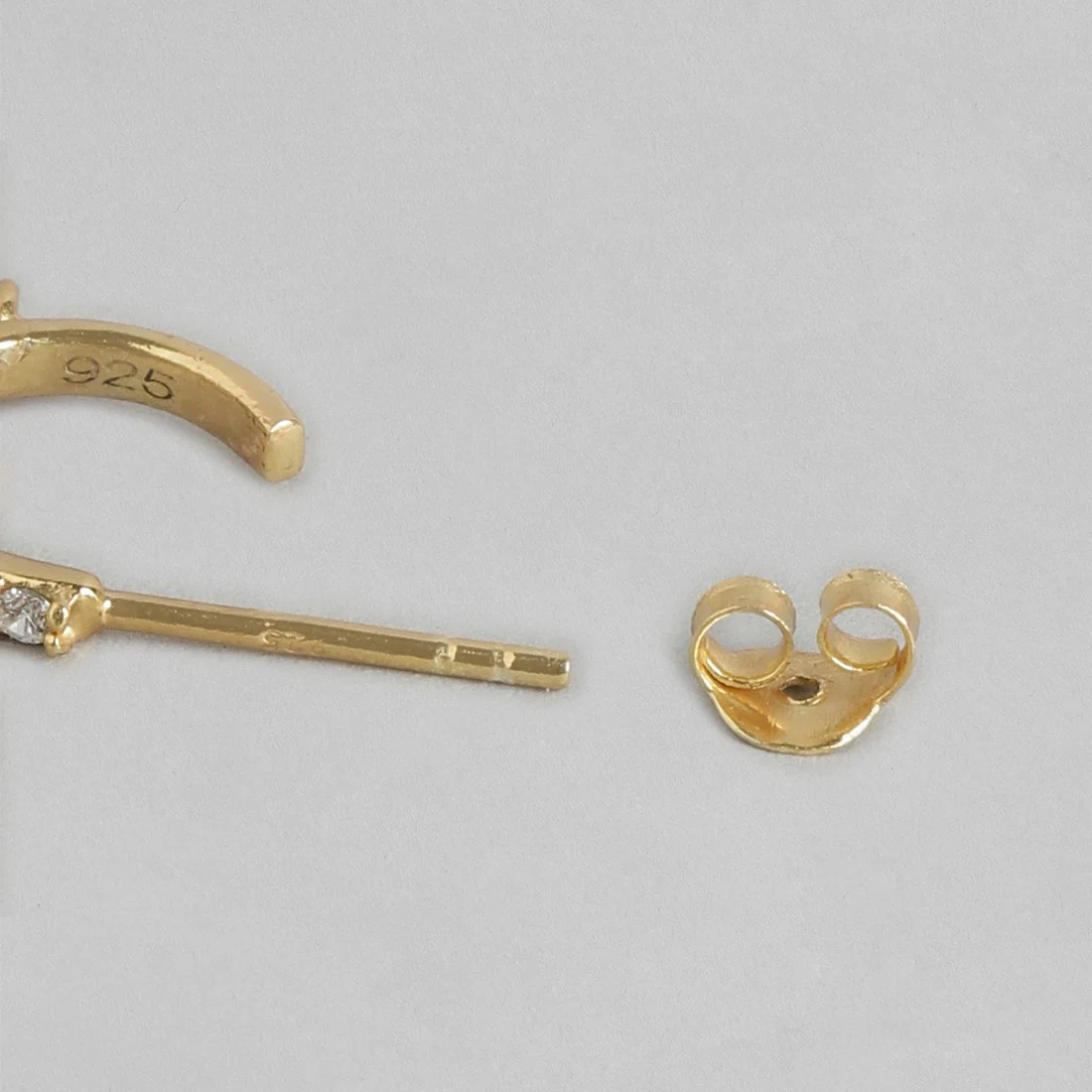 Star Studded CZ 925 Silver Earring - Image 6